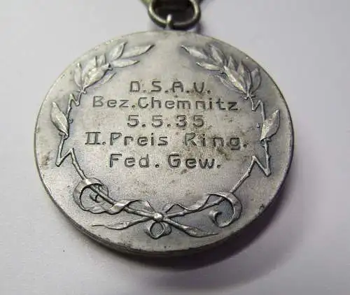 4 Medaillen/ Abzeichen im Ringen 1x Chemnitz 3x Thalheim 1935-1937 Metall-Zink