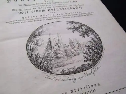 Schultes Sachsen Coburg-Saalfeldische Landesgeschichte 1818/1820 1+2  von 4