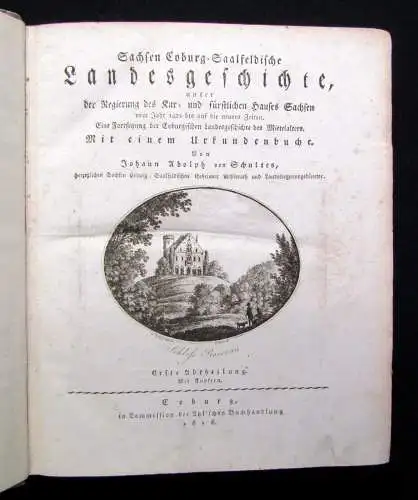 Schultes Sachsen Coburg-Saalfeldische Landesgeschichte 1818/1820 1+2  von 4