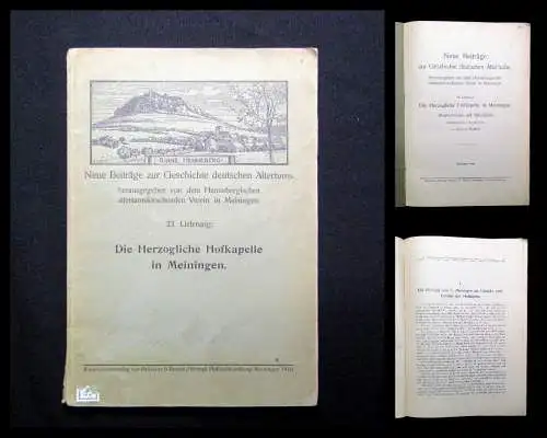 Mühlfeld Neue Beiträge zur Geschichte deutschen Altertums 1910