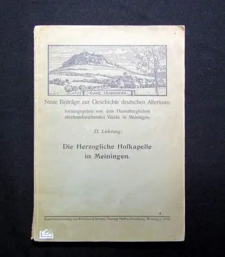 Mühlfeld Neue Beiträge zur Geschichte deutschen Altertums 1910