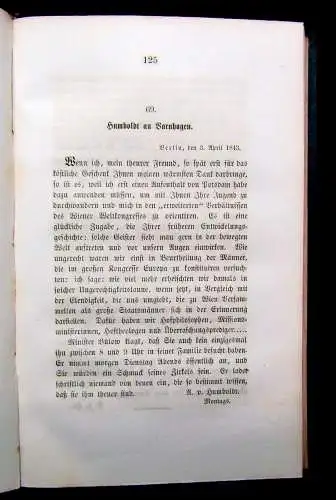 Briefe von Alexander von Humboldt an Varnhagen von Ense 1827 bis 1858, 1860