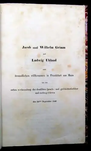 Roth, Franz Die Mähre von der Minne oder die Herzmähre 1846 sehr selten Prosa