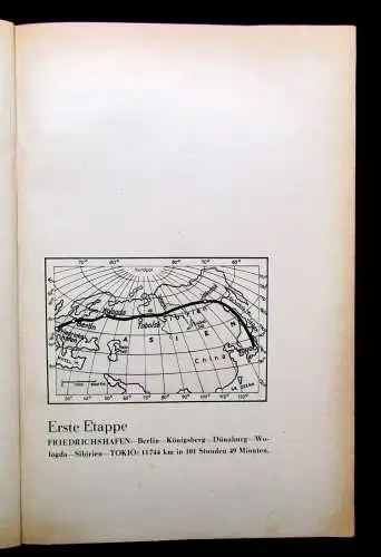 Geisenheyner Max Mit Graf Zeppelin um die Welt Ein Bild- Buch 1929 Bodo Jost