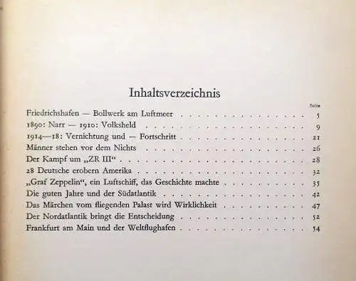 Zeppelin Gestern und Morgen 1936 Geschichte der deutschen Luftschifffahrt