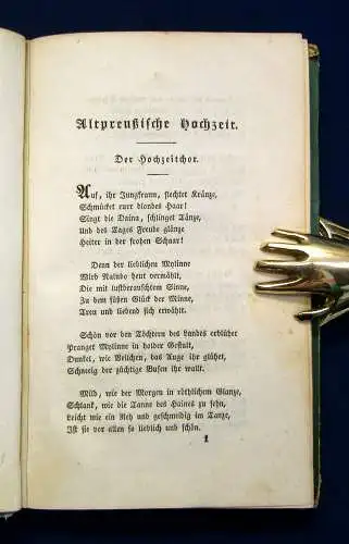 Heinel Kränze um Urnen preußischer Vorzeit Balladen 1828 seltene EA Geschichte m