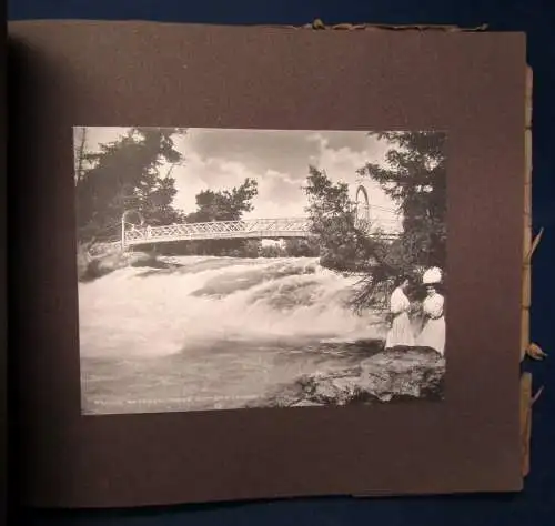 Sammelbilderalbum Niagara Falls vollständig mit 27 Abb. auf Tafeln um 1920 js