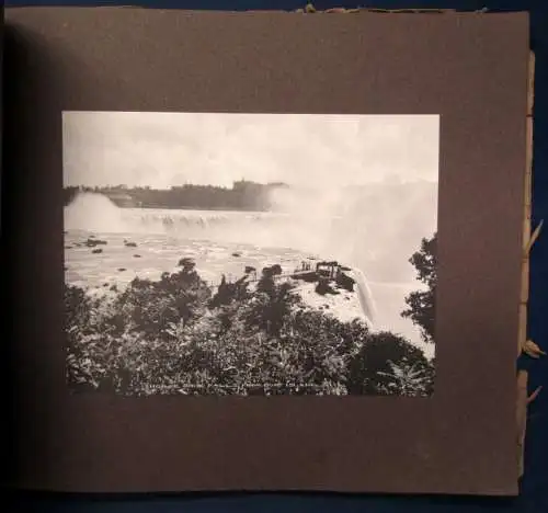 Sammelbilderalbum Niagara Falls vollständig mit 27 Abb. auf Tafeln um 1920 js