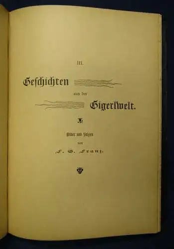 Franz/ Bourlet Gigerlstreiche oder wie Gigerl leibt, lebt und liebt um 1900 sf