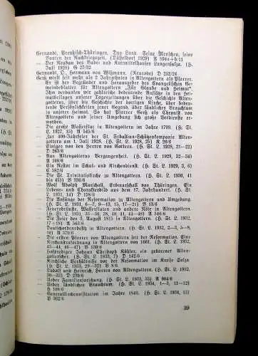 Dietrich D. R.  Langensalza- Bibliographie 1939 Ortskunde Landeskunde