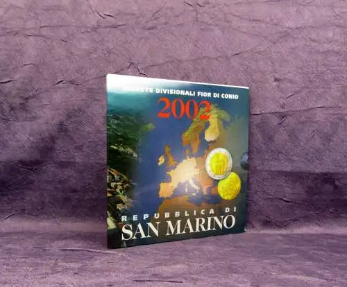 Kursmünzensatz San Marino 2002 R Bankfrisch Italien