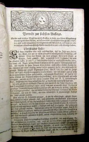 Biblia oder die ganze heilige Schrift altes und neues Testament 1731 Theologie