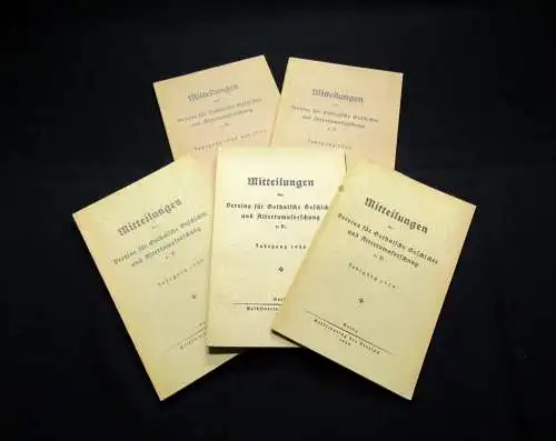 Mitteilungen der Vereinigung für Gothaische Geschichte 5 Hefte 1928-1933