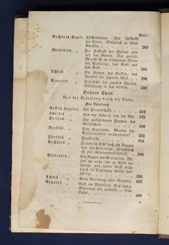 Michelet Das Volk 1846 Geschichte Handwerk Natur Gesellschaft Vaterland sf