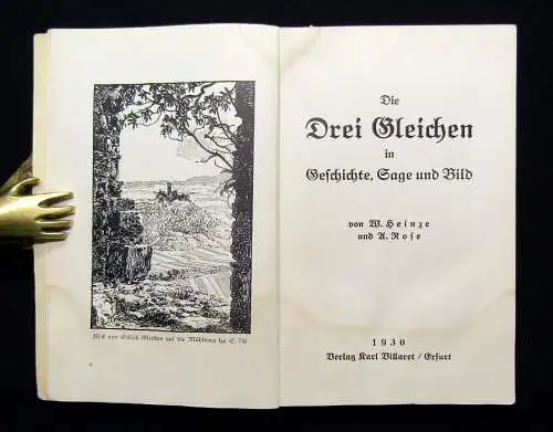 Heinze, Rose Die Drei Gleichen in Geschichte, Sage und Bild 1930 Ortskunde