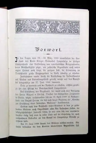Thauss Führer durch das städtische Museum in Langensalza selten 1906 Widmung