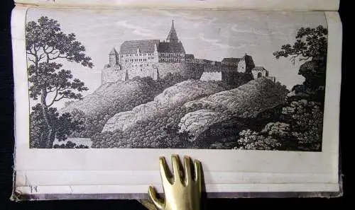 Das schloß Wartburg. Ein Beytrag zur Kunde der Vorzeit 1 gestochene Karte 1826