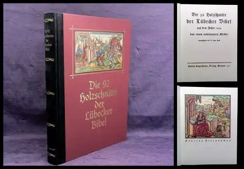 Wahl, Hans Die 92 Holzschnitte der Lübecker Bibel 1494, 1999 Faksimile