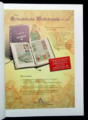 Schedel Hartmann Weltchronik Kolorierte Gesamtausgabe von 1493, Faksimile 2001