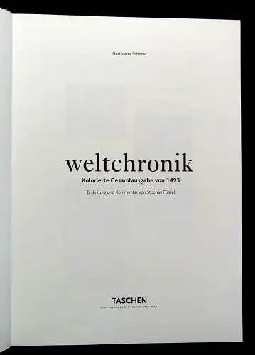 Schedel Hartmann Weltchronik Kolorierte Gesamtausgabe von 1493, Faksimile 2001