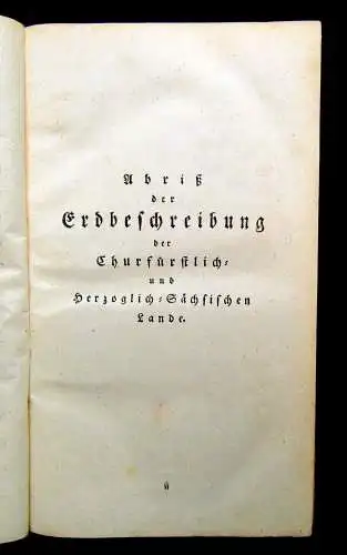 Leonhardi abriß der Erdbeschreibung und Geschichte  Churfürstl. herzogl. 1799