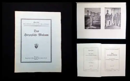 Schmidt Gotha Buch einer deutschen Stadt Heft 8 Das herzogliche Museum 1937