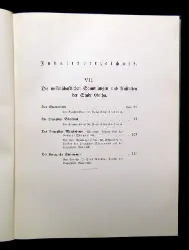 Schmidt Gotha Buch einer deutschen Stadt Heft 7 wissenschaftliche Sammlung  1933