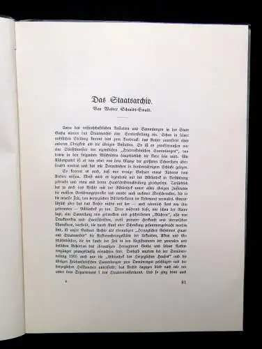 Schmidt Gotha Buch einer deutschen Stadt Heft 7 wissenschaftliche Sammlung  1933