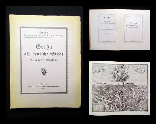 Schmidt Gotha Buch einer deutschen Stadt Heft 5 Gotha in der Neuzeit III 1931