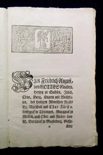 Churfürstl. Durchlaucht zu Sachsen, Mandat wider Tumult und Aufruhr 1791