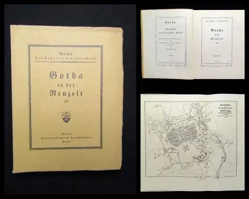 Schmidt Gotha Das Buch einer deutschen Stadt Heft 4 Gotha in der Neuzeit II 1930