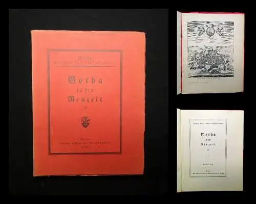 Schmidt Gotha Das Buch einer deutschen Stadt Gotha in der Neuzeit Heft 3 1928