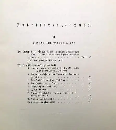 Schmidt Gotha Das Buch einer deutschen Stadt Gotha im Mittelalter 1927