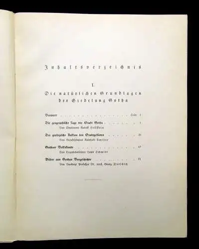 Schmidt Gotha Das Buch einer deutschen Stadt Heft 1 1927 Landeskunde Ortskunde