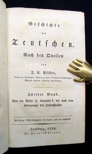 Pfister Geschichte der europäischen Staaten Geschichte der Teutschen 2. Bd 1829