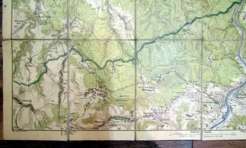 Karte Sächsisch-Böhmische Schweiz ca. 190 ca. 61x79 cm Maßstab 1:50 000 Wandern