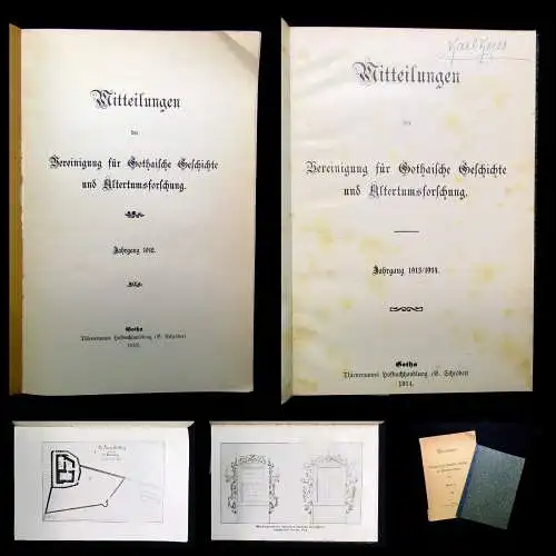 Mitteilungen der Vereinigung für Gothaische Geschichte  Jahrgang  1912/1913/1914