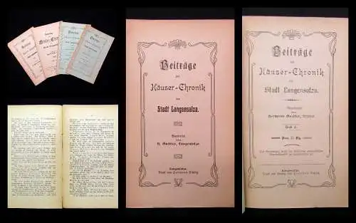 Gutbier Beiträge zur Häuser-Chronik der Stadt Langensalza 1909 Geschichte 3+1