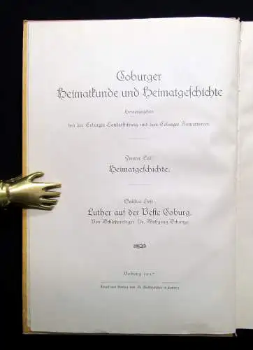 Schanze Luther auf der Veste Coburg 1927 Geschichtliche Darstellung