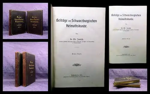 Irmisch Beiträge zur Schwarzburischen Heimathskunde 2 Bde komplett 1905/1906