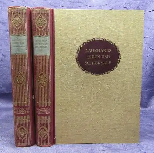 Petersen Magister F. Ch. Lauthards Leben und Schicksale 2 Bde um 1910 js