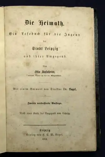 Bulnheim Die Heimath Ein Lesebuch für die Jugend der Stadt Leipzig 1862 js