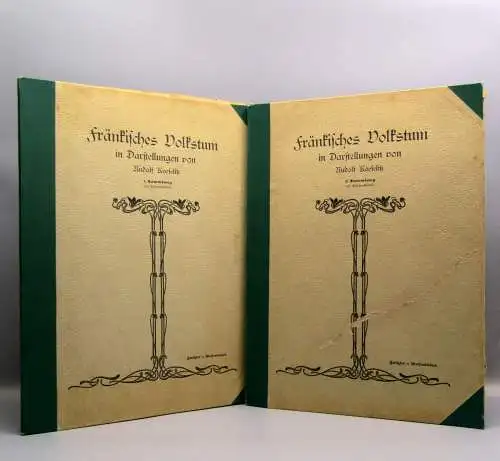 Fränkisches Volkstum Darstellungen v. Rudolf Koeselitz 1. u. 2. Sammlung 1901 js