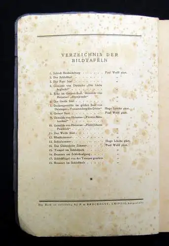 Rein Die Heidecksburg in Rudolstadt Ableger von Dresdener Barock-u. Rokoko 1924