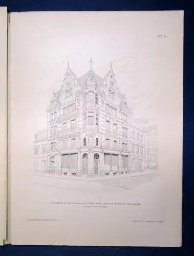 Eisenlohr/ Weigle Architektonische Rundschau 9. Jhg Lieferung 2 1893 Kunst sf