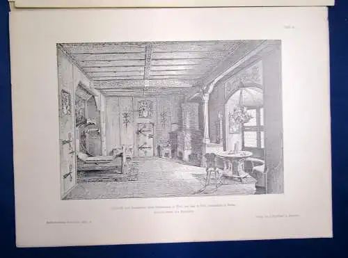 Eisenlohr/ Weigle Architektonische Rundschau 9. Jhg Lieferung 2 1893 Kunst sf