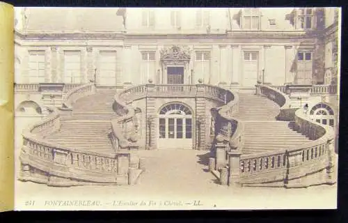 24 Cartes Vues Detachables Palais de Fontainebleau um 1920 Sehenswürdigkeiten