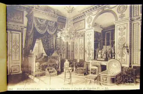 24 Cartes Vues Detachables Palais de Fontainebleau um 1920 Sehenswürdigkeiten