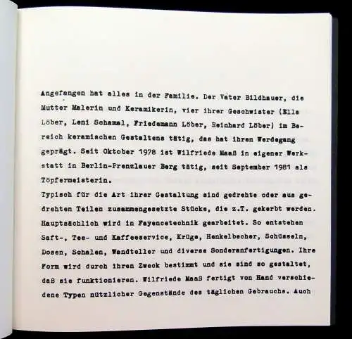 Graphische Blätter Bemalte Keramik Angela Hampel, Hans Scheuerecker  1986