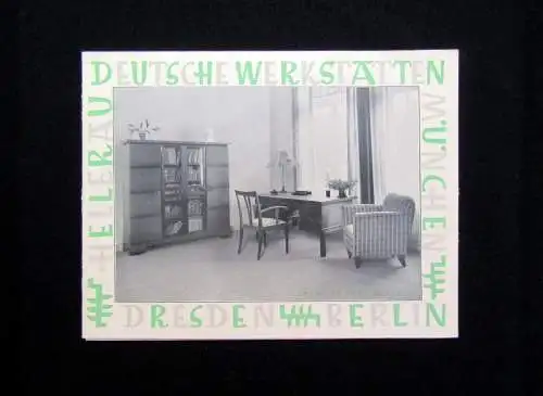 Deutsche Werkstätten Hellerau Katalog o.J. um 1930 Herrenzimmer 135 Einrichtung